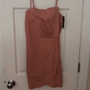 Lulu's Strapless Blush Dress